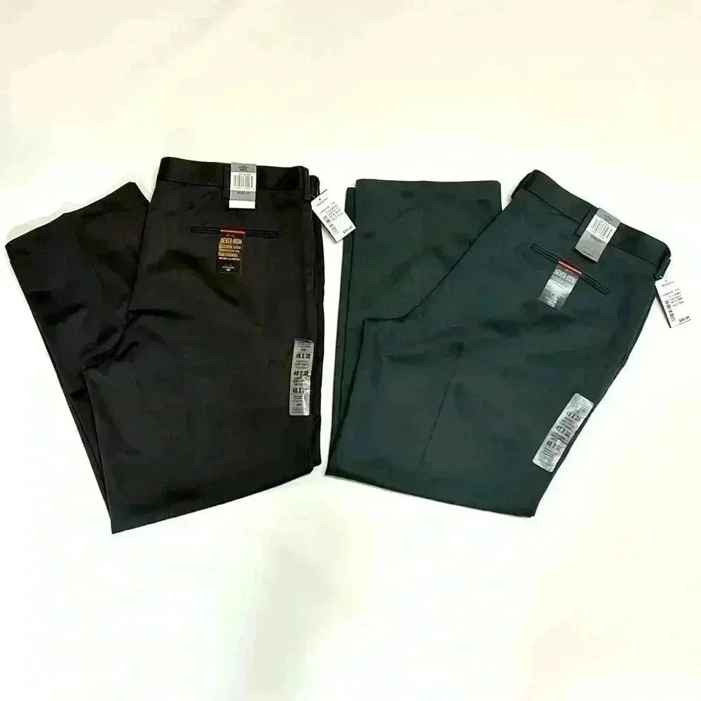 Dockers Never Iron Dress Pants Essential Khaki Men's Work Office Suit Chino 40